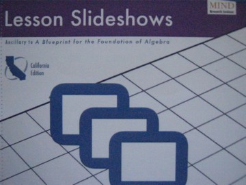 (image for) Algebra Readiness Program Lesson Slideshows (CA)(CD)