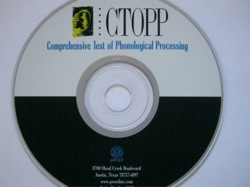 (image for) CTOPP Audio CD-ROM (CD) by Wagner, Torgesen, & Rashotte
