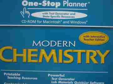 (image for) Modern Chemistry One-Stop Planner CD-ROM (CD)