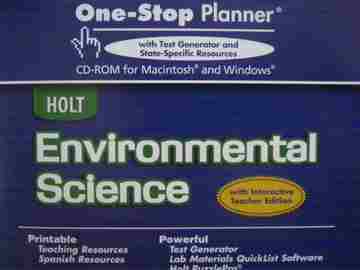 (image for) Environmental Science One-Stop Planner (CD)