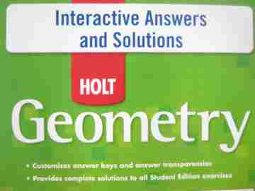 (image for) Geometry Interactive Answers & Solutions (CD)