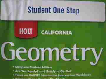 (image for) California Geometry Student One Stop (CA)(CD)