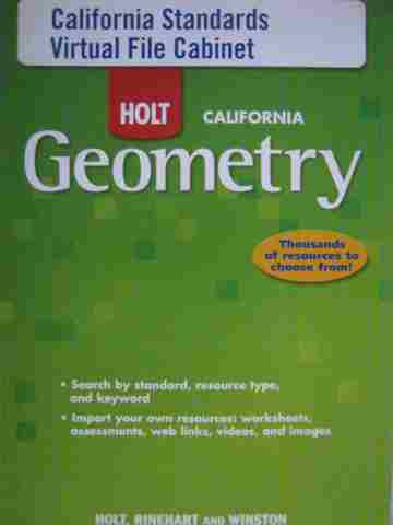 (image for) California Geometry California Standards Virtual File (DVD)