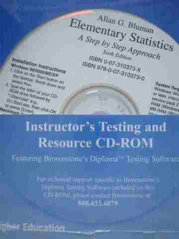 (image for) Elementary Statistics 6e Instructor's Testing & Resources (CD)