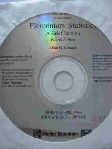 (image for) Elementary Statistics A Brief Version 4th Edition Data Disc (CD)