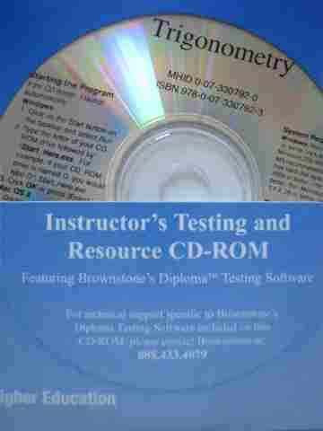 (image for) Trigonometry Instructor's Testing & Resource CD-ROM (TE)(CD)