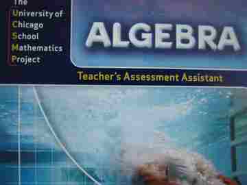 (image for) UCSMP Algebra Teacher's Assessment Assistant (CD)