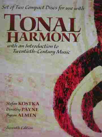 (image for) Tonal Harmony 7e Text Audio Examples (2-CDs Set) by Kostka, Payne, & Almen