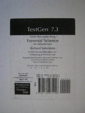 (image for) Forensic Science An Introduction TestGen 7.3 (CD)
