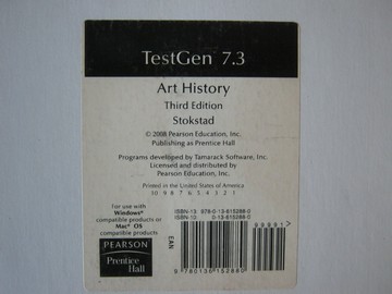 (image for) Art History 3rd Edition TestGen 7.3 (CD)