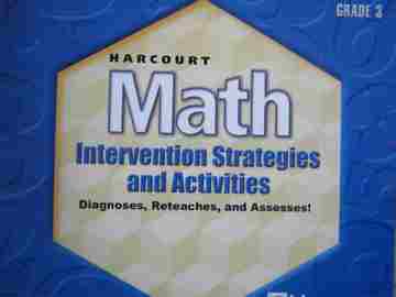 (image for) Harcourt Math 3 Intervention Strategies & Activities (CD)