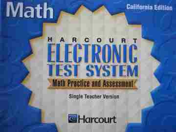 (image for) Harcourt Math 3 Electronic Test System (CA)(CD)