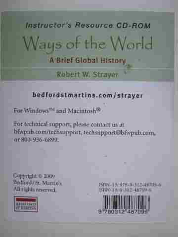 (image for) Ways of the World A Brief Global History IRM (CD) by Strayer