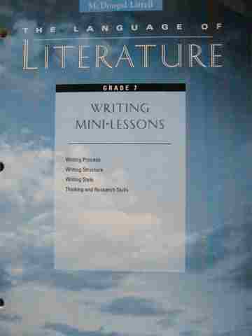 (image for) Language of Literature 7 Writing Mini-Lessons (P)
