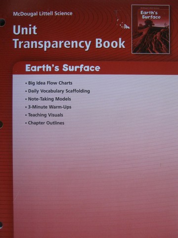 (image for) Earth's Surface Unit Transparency Book (P)