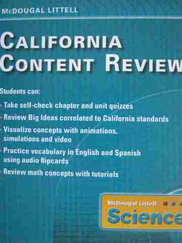 (image for) Science California Content Review California Edition (CA)(CD)