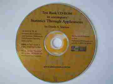 (image for) Statistics through Applications Test bank CD-ROM (CD) by Starnes