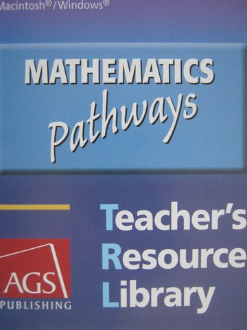 (image for) AGS Mathematics Pathways Teacher's Resource Library (TE)(CD)