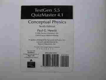 (image for) Conceptual Physics 10th Edition TestGen 5.5 QuizMaster 4.1 (CD)
