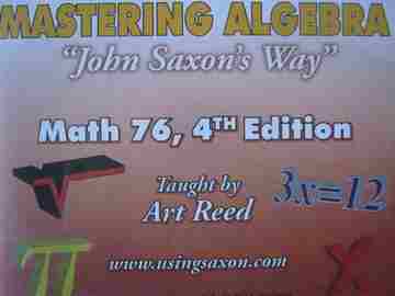 (image for) Math 76 4th Edition Mastering Algebra "John Saxon's Way" (DVD)