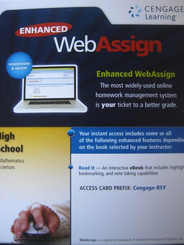 (image for) Enhanced WebAssign High School Mathematics & Science (Card)