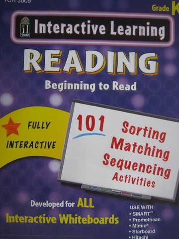 (image for) Interactive Learning Grade K Reading Beginning to Read (CD)