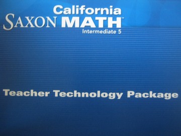 (image for) California Saxon Math Intermediate 5 Teacher Technology (CD)