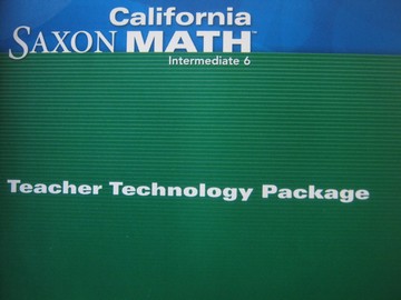 (image for) California Saxon Math Intermediate 6 Teacher Technology (CD)