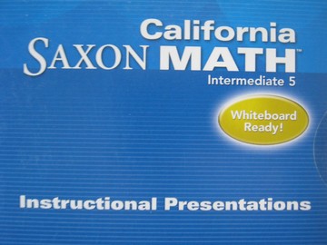 (image for) California Saxon Math Intermediate 5 Instructional Present (CD)