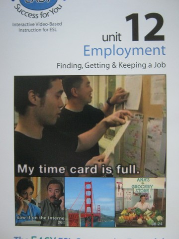 (image for) Easy ESL Beginner Series Unit 12 Employment Version 2.1 (DVD)