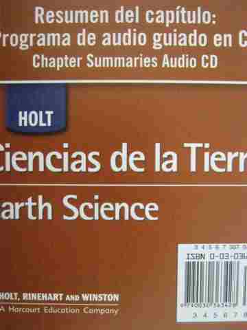 (image for) Ciencias de la Tierra Resumen del capitulo Programa de audio(CD)