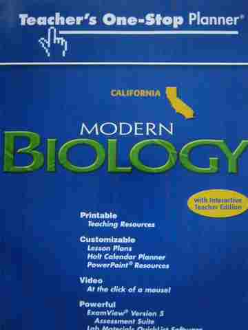(image for) Modern Biology Teacher's One-Stop Planner (CA)(TE)(4-CDs Set)