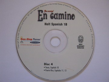 (image for) En camino 1B One-Stop Planner ExamView Pro Disc 4 (CD)