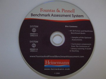 (image for) Fountas & Pinnell Benchmark Assessment System CD-ROM (CD)