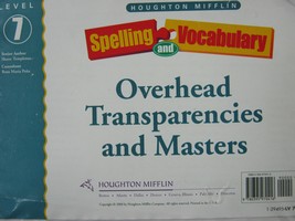 (image for) Spelling & Vocabulary 7 Overhead Transparencies & Masters (Pk)