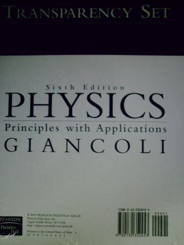 (image for) Physics Principles with Applications 6e Transparency Set (Pk)
