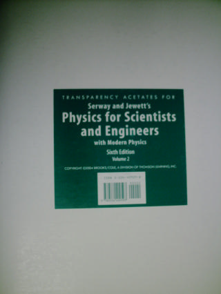 (image for) Physics for Scientists & Engineers 6th Edition Volume 2 Transparency (Pk)