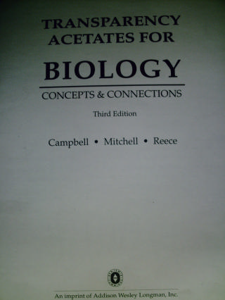 (image for) Biology Concepts & Connections 3e Transparency Acetates (Pk)