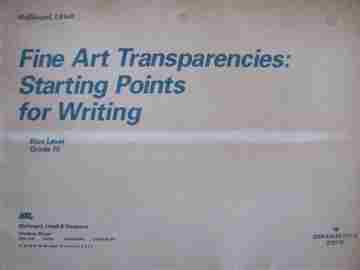 (image for) Writer's Craft 10 Blue Level Fine Art Transparencies Starting Points for Writing (Pk)