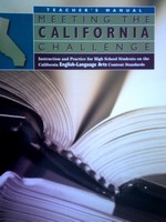 (image for) Meeting the California Challenge English-Language Arts TM(TE)(P)