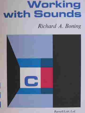 (image for) Specific Skill Series Working with Sounds Book C (P) by Richard Boning