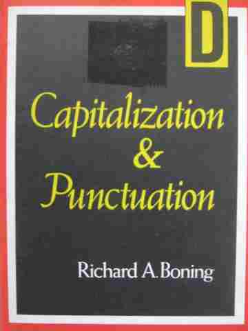 (image for) Capitalization & Punctuation Book D (P) by Richard A Boning