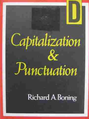 (image for) Capitalization & Punctuation Book D (P) by Richard A Boning