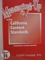 (image for) Measuring Up English Language Arts Level H ATE (CA)(TE)(P)