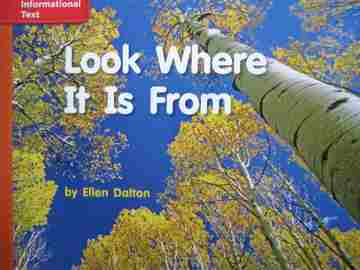 (image for) CCSS K Look Where It Is From (P) by Ellen Dalton