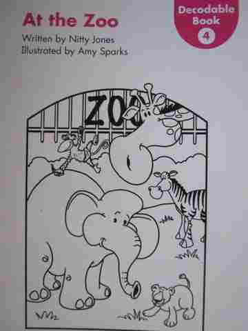 (image for) Kindergarten Decodable Book 4 At the Zoo (P) by Nitty Jones