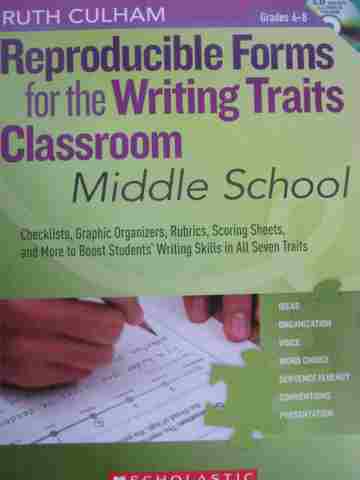 (image for) Reproducible Forms for the Writing Traits Classroom Middle School Grades 6-8 (P)