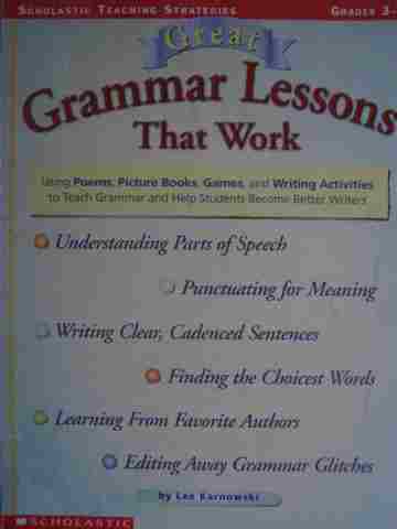 (image for) Great Grammar Lessons That Work Grades 3-6 (P) by Lee Karnowski