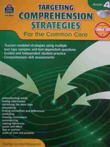 (image for) Targeting Comprehension Strategies for the Common Core Grade 4 (P) by Jones & Krysinski