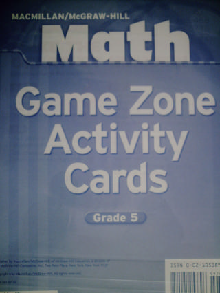 (image for) Math 5 Game Zone Activity Cards (PK)